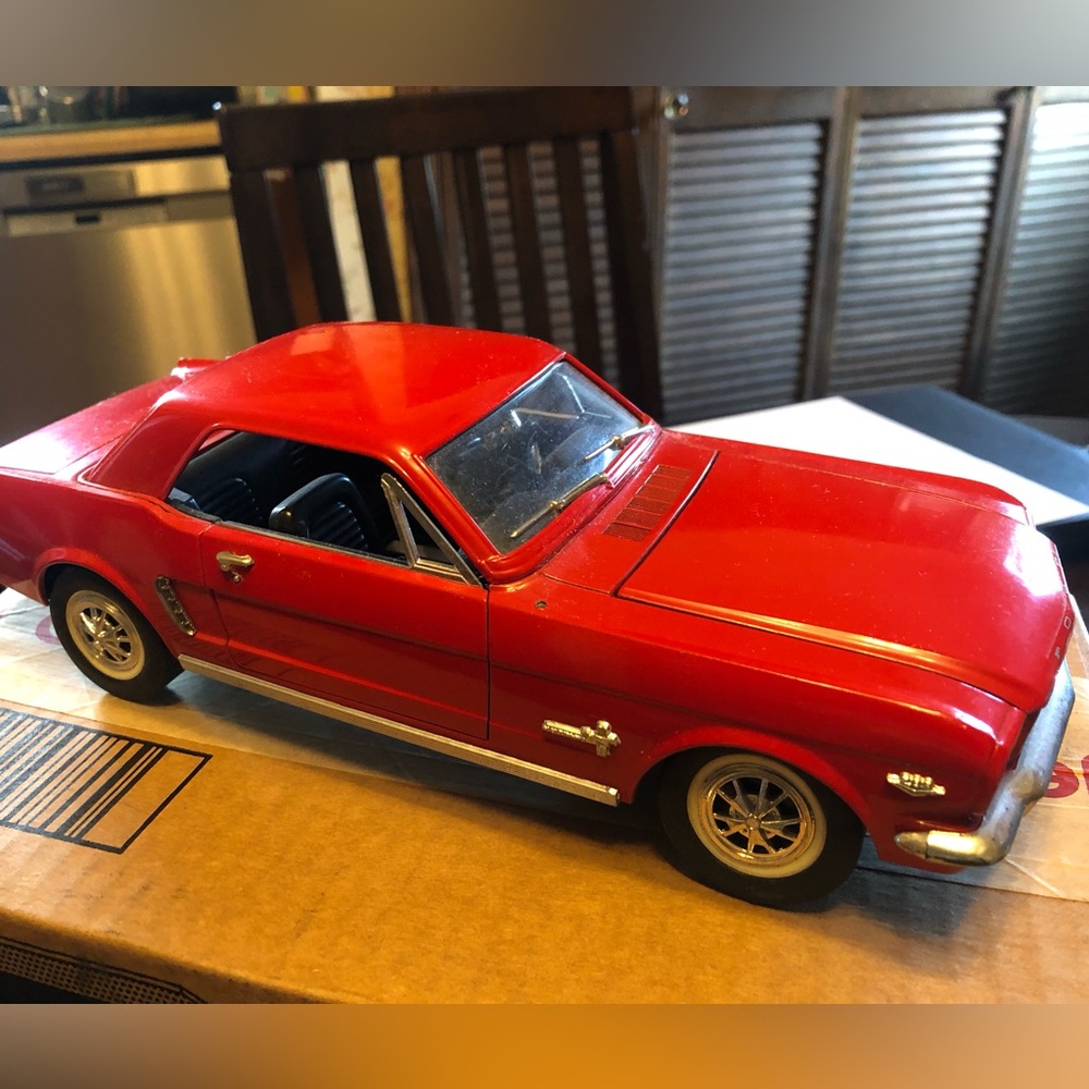 Red ‘64 Mustang Diecast Model